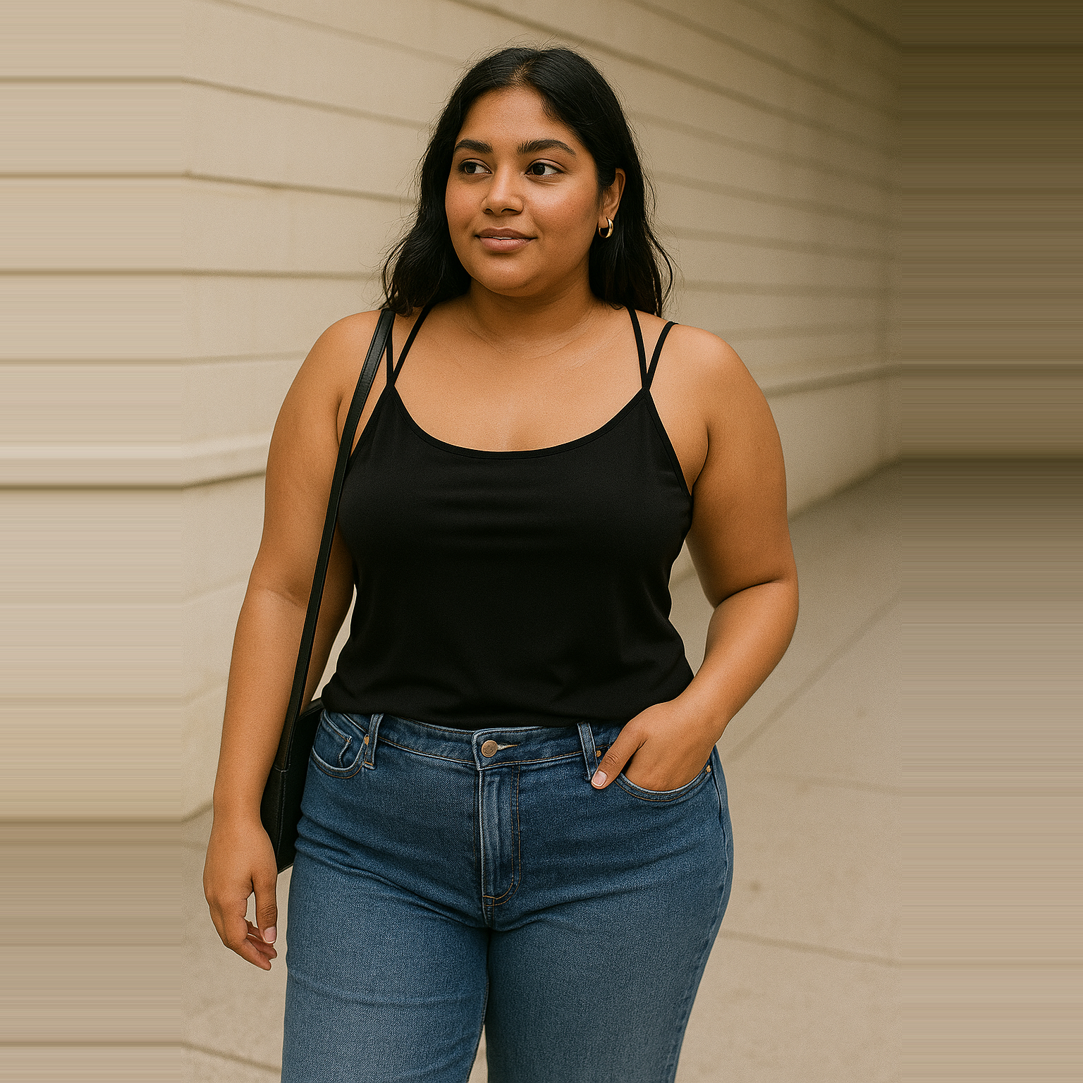 Rome Plus Size Built-In Bra Camisole